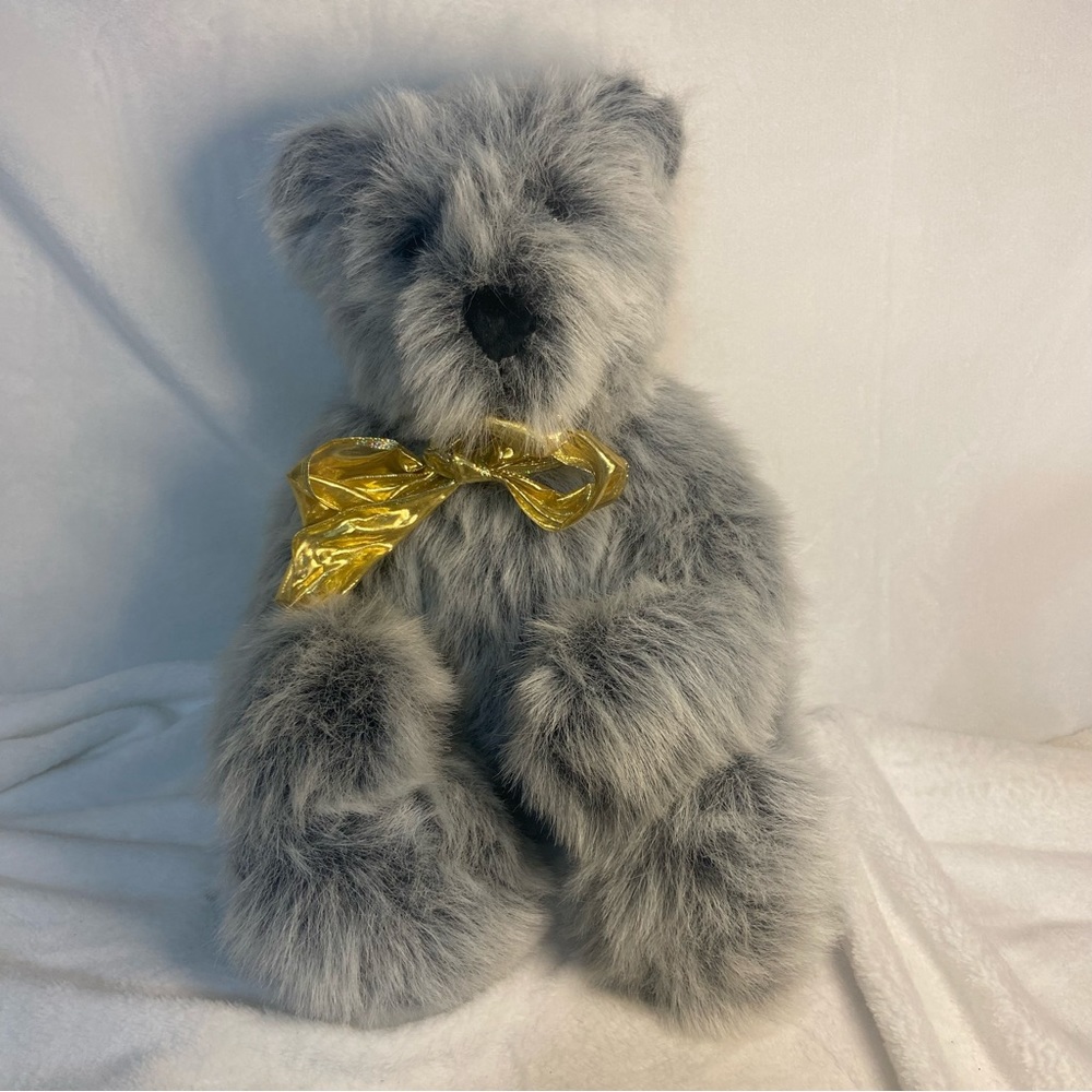 Floppysocks Bears Handmade Jointed 20” gray Bear Handmade Tamera Gowron plush
